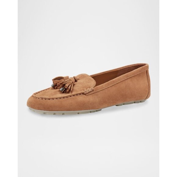 Marc Fisher LT Suede Moccasin Tassel Loafers in Medion Natural Size 6 - Picture 2 of 15